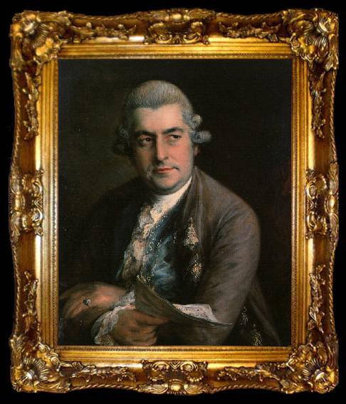 framed  GAINSBOROUGH, Thomas Johann Christian Bach sdf, ta009-2